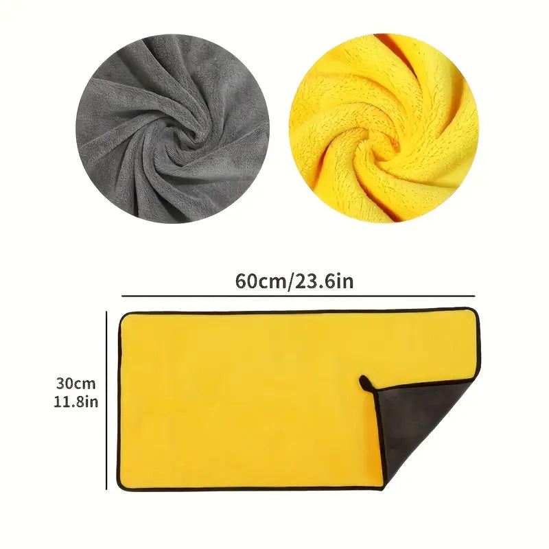 Süper emici mikrofiber araba temizlik havlusu