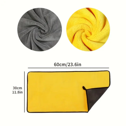 Süper emici mikrofiber araba temizlik havlusu